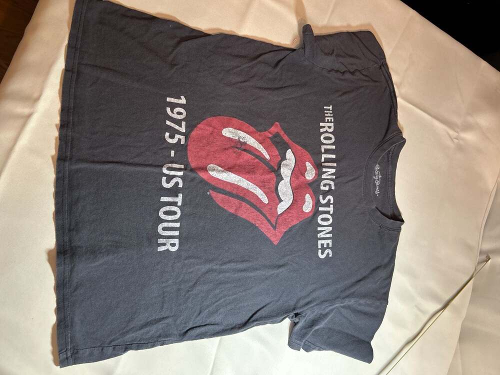 The Rolling Stones 1975 US Tour Graphic T-Shirt Size L